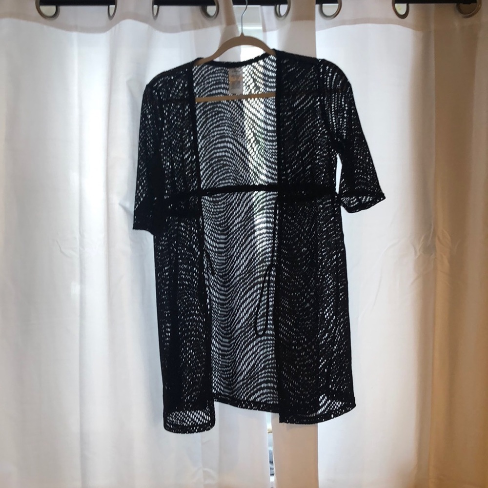 Black swim suit cover-up